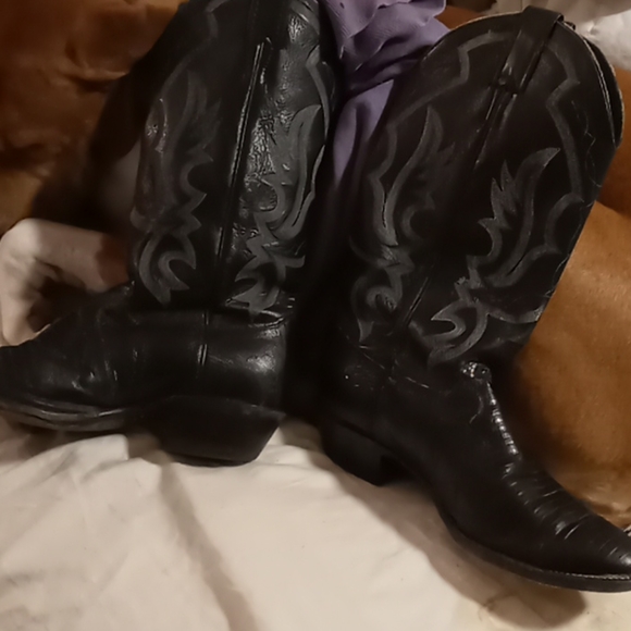 Justin size 8.5 snakeskin boots - Picture 3 of 6